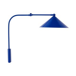 Modré kovové nástěnné svítidlo do zásuvky Kasa – OYOY Living Design