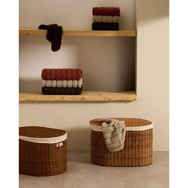 Ratanové košíky v sadě 2 ks 50x36x32 cm Indali – Kave Home-image-1