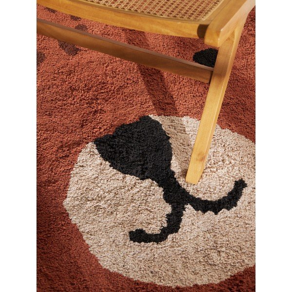 Hnědý pratelný/ručně tkaný bavlněný dětský koberec 120x149 cm Snuggle Berry – Hanse Home-image-4