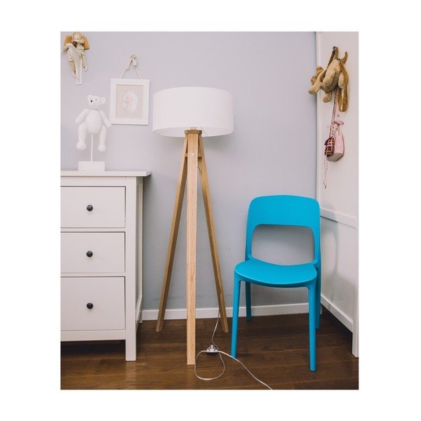 Bílá stojací lampa Ragaba-image-1