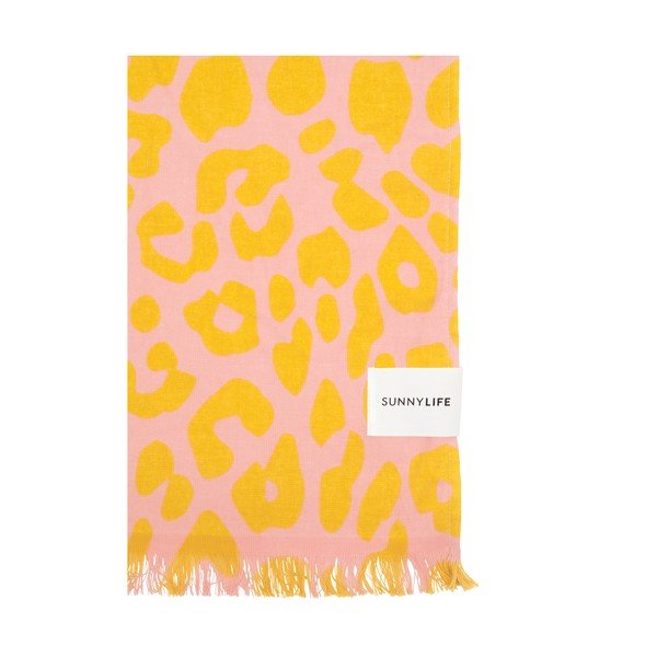 Oranžovo-růžová plážová osuška Sunnylife Call of the Wild-image-1