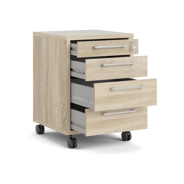 Uzamykatelné skříňka v dekoru dubu v přírodní barvě 48x68 cm Prima – Tvilum-image-2