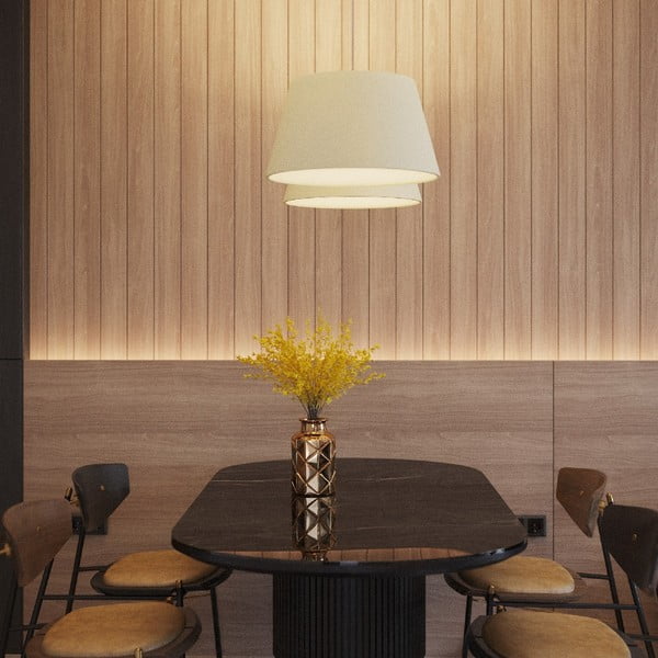 Bílé závěsné svítidlo ø 45 cm Zafina - Sollux-image-4