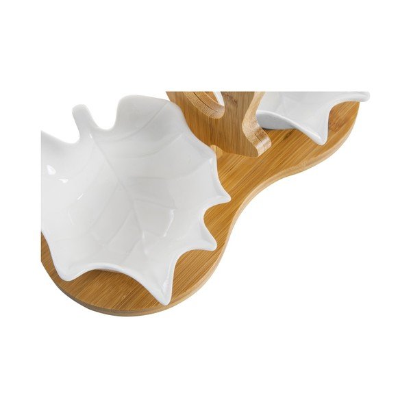 Sada 2 servírovacích mističek s podnosem Bambum Shell-image-1