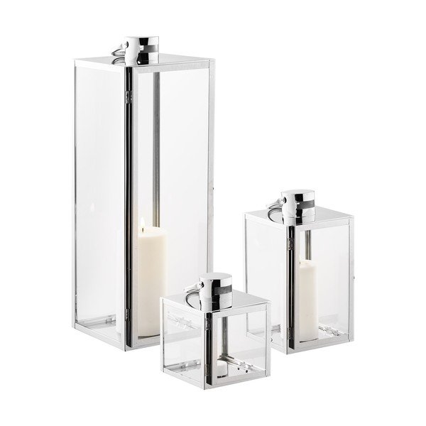 Skleněná lucerna 3 ks (výška 60 cm) Pota – House Nordic-image-3