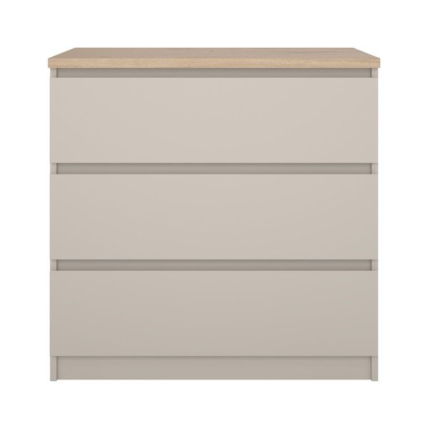 Krémová komoda 77x76x50 cm Naia – Tvilum-image-2