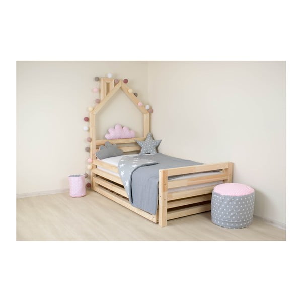 Set bílé zásuvky pod postel a 4 prodloužených nohou Benlemi, pro postel 90 x 180 cm-image-1