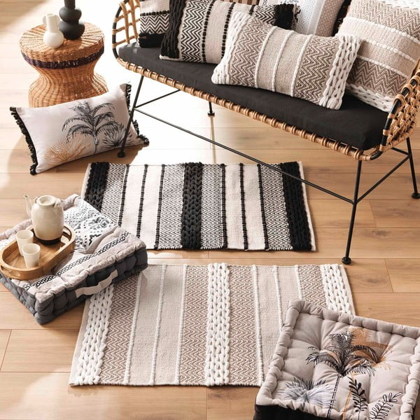 Šedý polštář na sezení Malaika – douceur d'intérieur-image-1