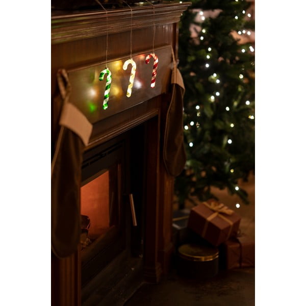 Červená závěsná vánoční světelná dekorace ø 1,5 cm Hannah – Sirius-image-2