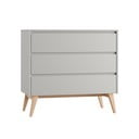 Šedá nízká dětská komoda 100x52,5 cm Swing – Pinio