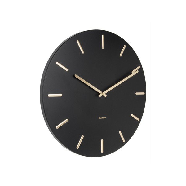Černé nástěnné hodiny Karlsson Charm-image-4