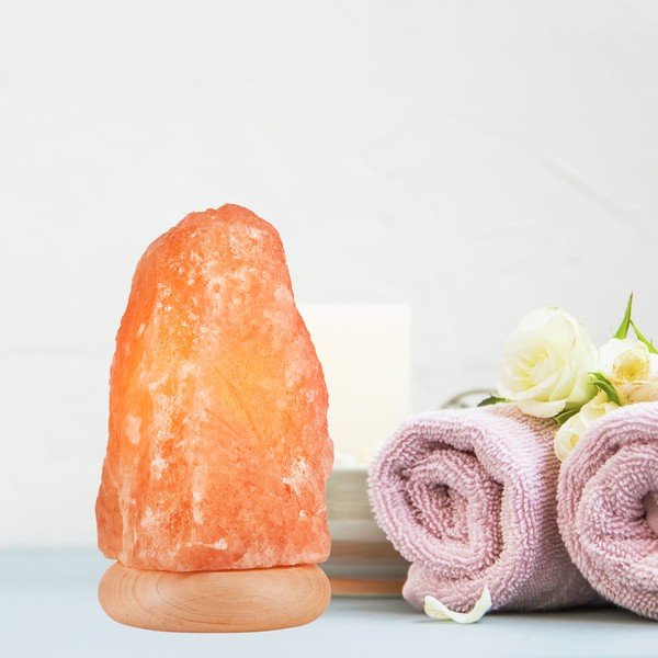 Oranžová solná lampa, výška 23 cm Sally – LAMKUR-image-1