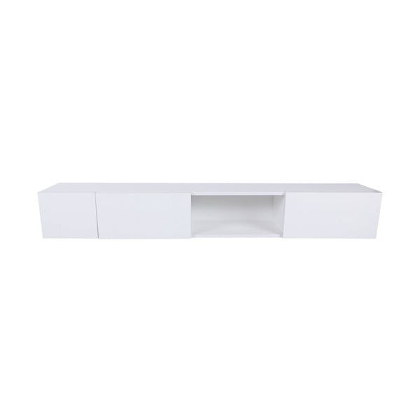 Bílý TV stolek 180x30x25 cm Wagna – Kalune Design