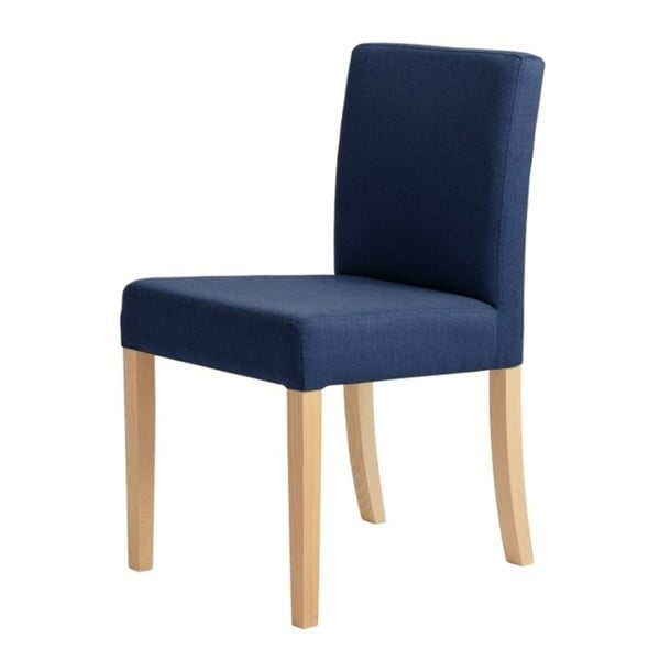 Modrá židle s přírodními nohami Custom Form Wilton