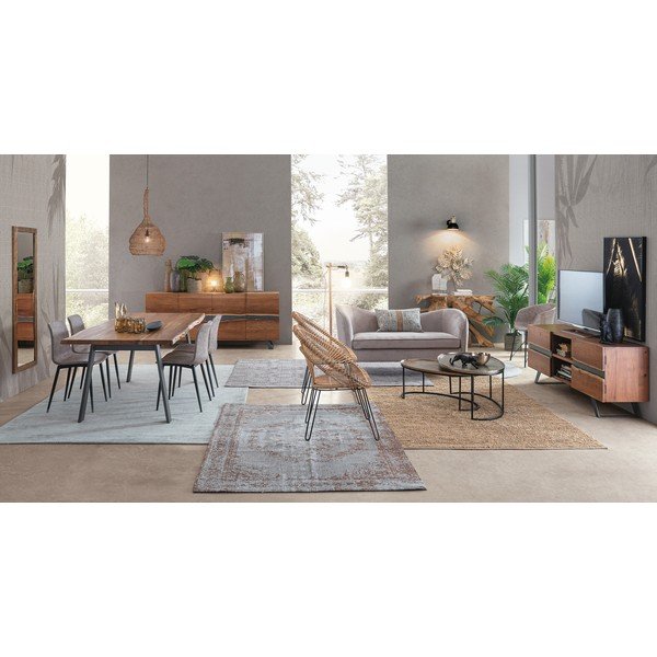 Ocelové závěsné svítidlo v mosazné barvě Amish – Bizzotto-image-4