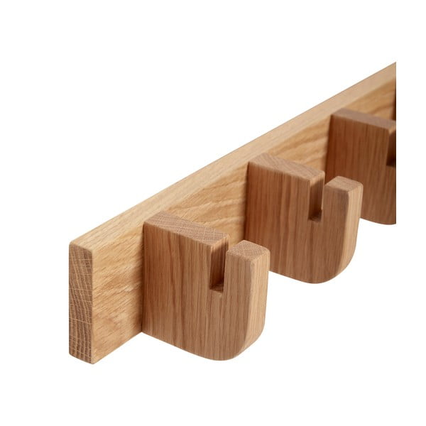 Nástěnný věšák z dubového dřeva v přírodní barvě Nomad – Hübsch-image-3