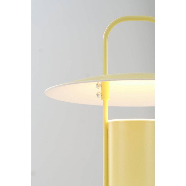 Žlutá kovová LED stmívatelná stolní lampa (výška 24 cm) Venna – Jotex-image-4