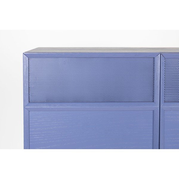 Modrá komoda v dekoru dubu 80x100x45 cm June – Zuiver-image-4