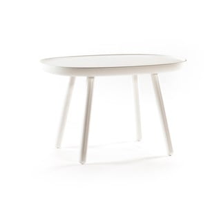 Bílý konferenční stolek z masivu EMKO Naïve, 61 x 41 cm