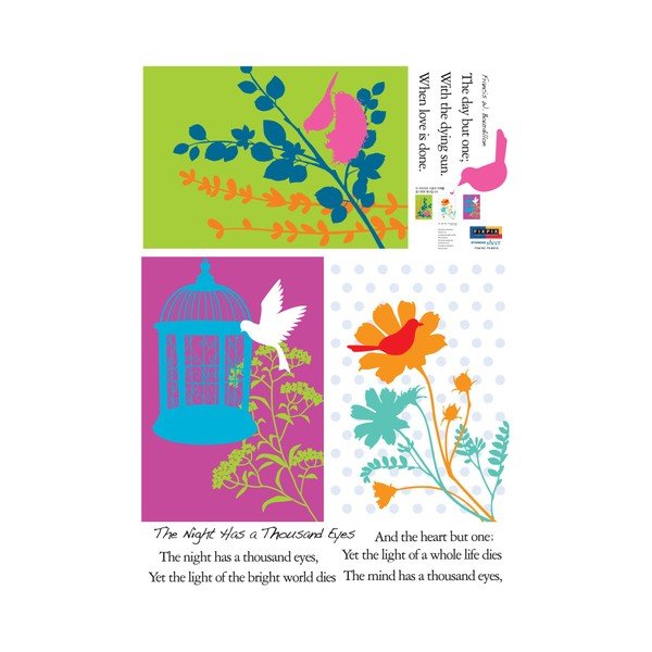 Samolepka Ambiance Graphic Flower-image-1