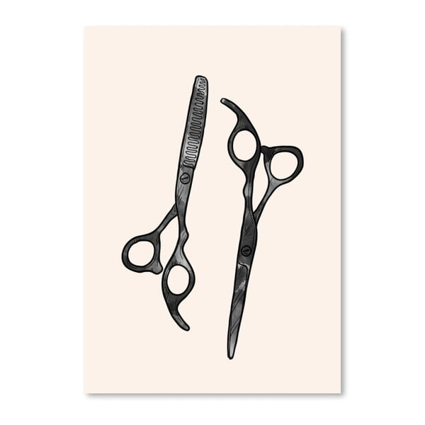 Plakát Americanflat Scissors, 30 x 42 cm