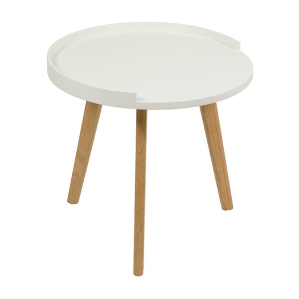 Bílý odkládací stolek Santiago Pons Purito, 45 cm