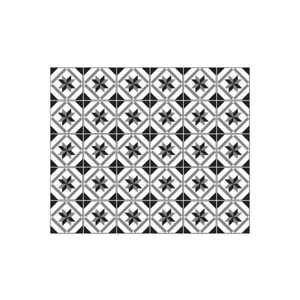 Sada 30 samolepek na stěnu Ambiance Azulejos Lucida, 15 x 15 cm-image-2