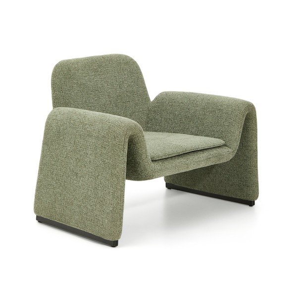 Zelené žinylkové křeslo Melvia – Kave Home