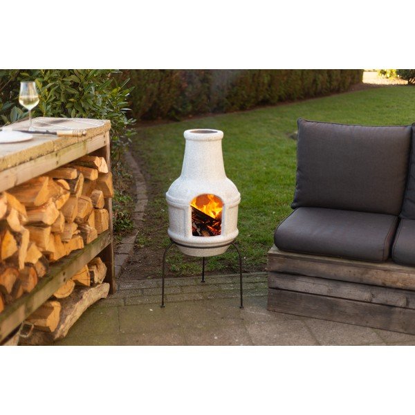 Keramické krbové ohniště na podstavci Esschert Design BBQ, malé-image-1