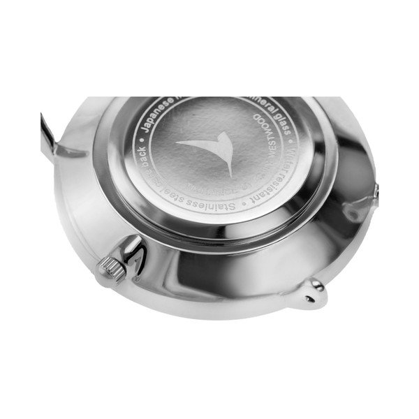 Dámské hodinky s béžovým páskem z pravé kůže Emily Westwood Black-image-3