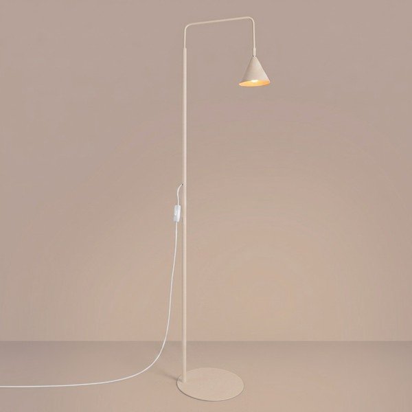 Béžová ocelová stojací lampa s ohybatelnou konstrukcí (výška 165 cm) Zylo – Sollux-image-2