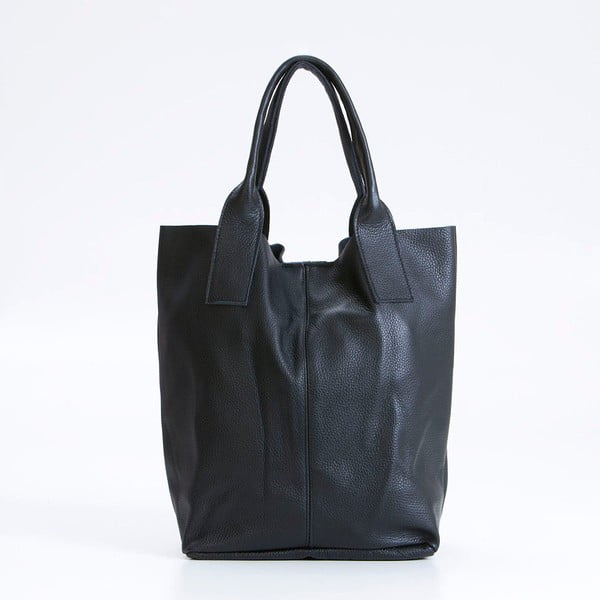 Černá kožená kabelka Giorgio Costa Lauretta-image-1