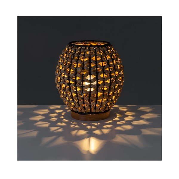 Černá přírodní stolní lampa (výška 23 cm) Natural Way – Casa Selección-image-1