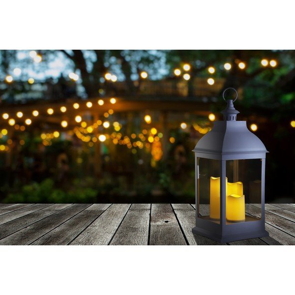 Bílá LED lucerna (výška 54 cm) – Tomasucci-image-3