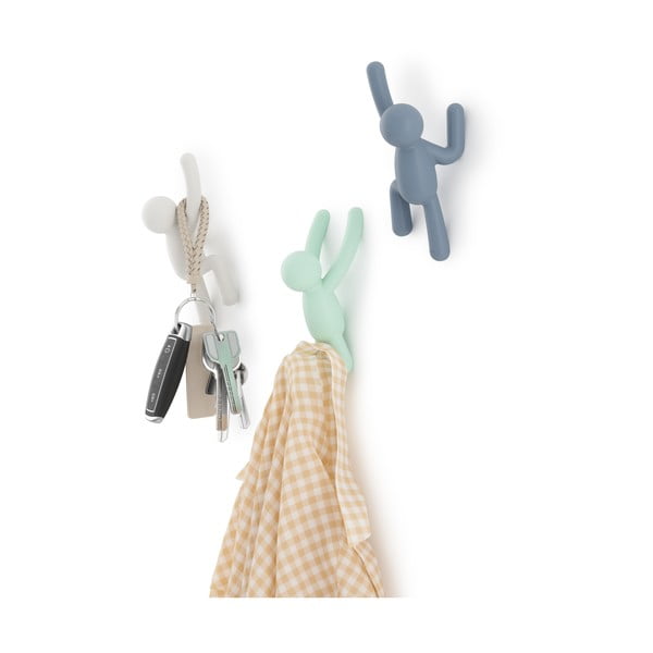 Nástěnné plastové háčky v sadě 3 ks Buddy – Umbra-image-3