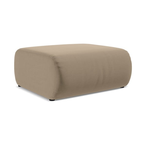 Béžová sametová podnožka Ekahi – Makamii-image-2