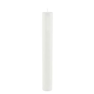 Bílá dlouhá svíčka Ego Dekor Cylinder Pure, doba hoření 30 h