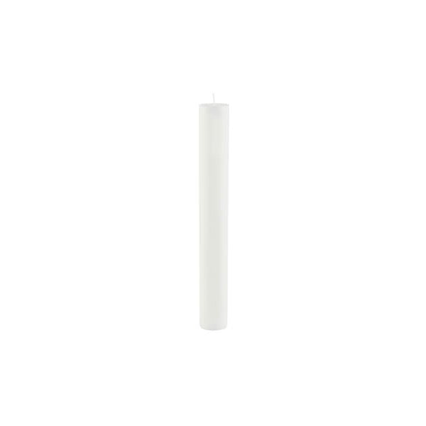 Bílá dlouhá svíčka Ego Dekor Cylinder Pure, doba hoření 30 h