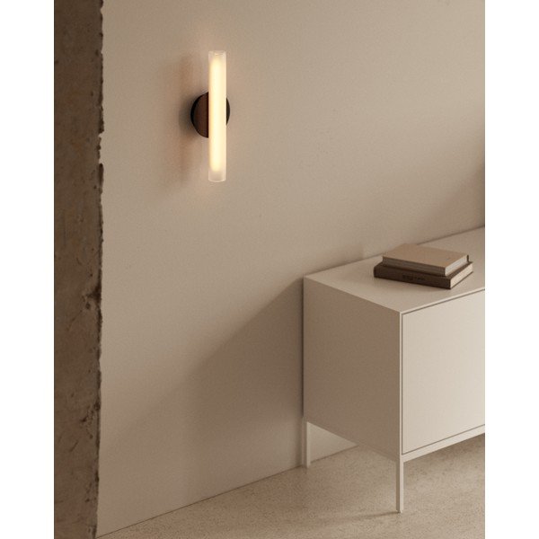 Černobílé LED nástěnné svítidlo Vauxall – Kave Home-image-1