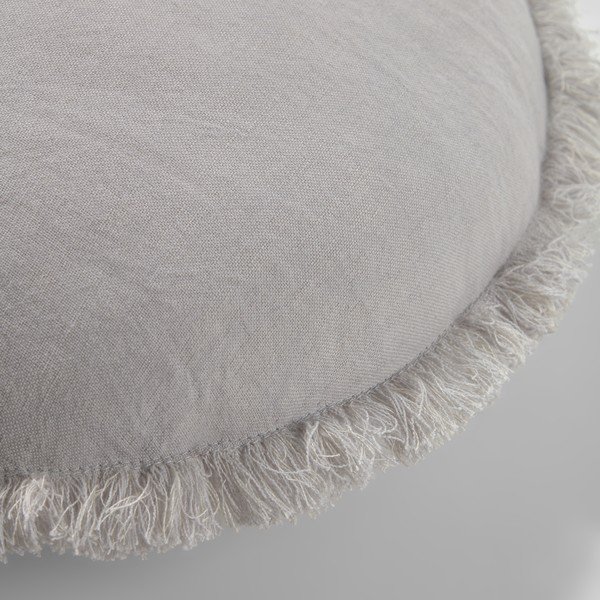 Šedý povlak na polštář Kave Home Clarice, ø 45 cm-image-1