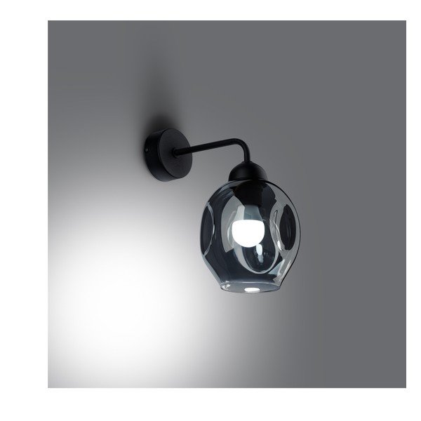 Černé nástěnné svítidlo ø 25 cm Garten – Sollux-image-2