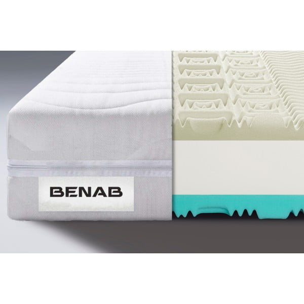 Tvrdá/středně tvrdá pěnová oboustranná matrace 160x200 cm Visco Comfort – BENAB-image-1