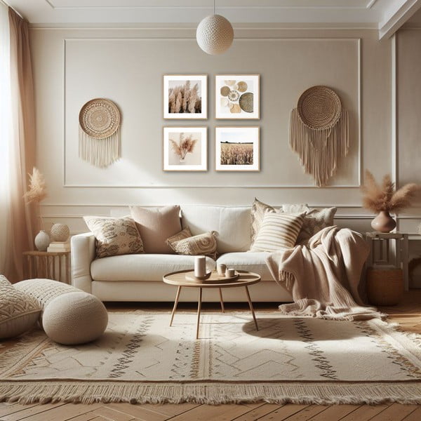 Plakáty v rámu 4 ks 30x30 cm Aesthetic  -image-1