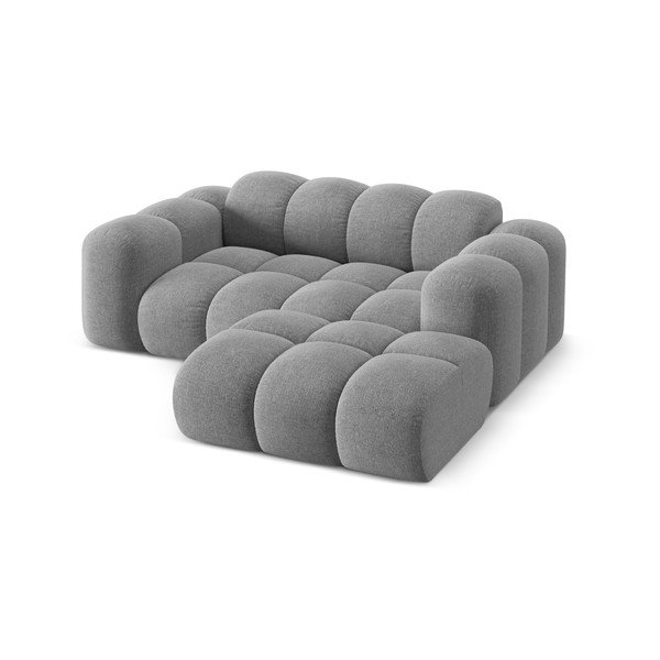 Světle šedá žinylková rohová pohovka (pravý roh/s lenoškou) Treno – Cosmopolitan Design-image-2