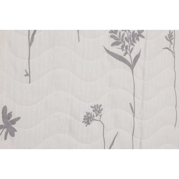 Set šedého prošívaného přehozu na dvoulůžko a 2 povlaků na polštář Efil – Mijolnir-image-1