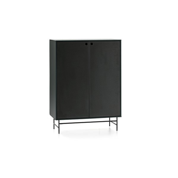 Černo-zelená skříňka 93x130 cm Punto - Teulat-image-3