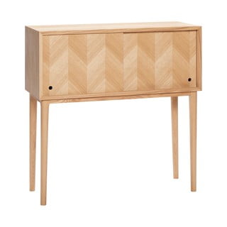 Komoda z dubového dřeva Hübsch Herringbone, výška 90 cm