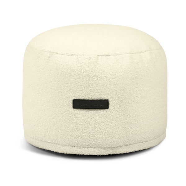 Krémový sedací vak z textilie bouclé Mini – SLOWDOWN