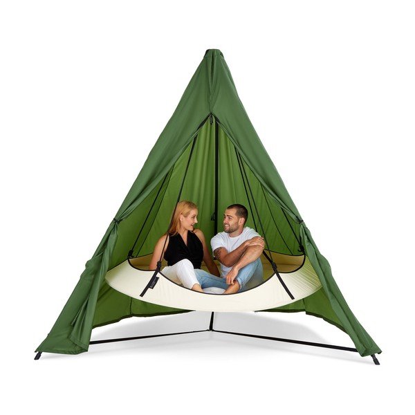 Zelená plachta proti dešti ø 260 cm – Hangout Pod-image-4