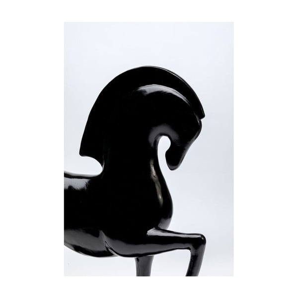 Černá soška koně Kare Design Proud Horse-image-1